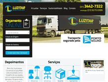 Tablet Screenshot of luzitarmudancas.com.br